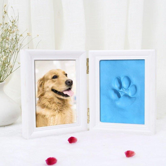 Dog Paw Print Memorial Photo Frame - furry-angles