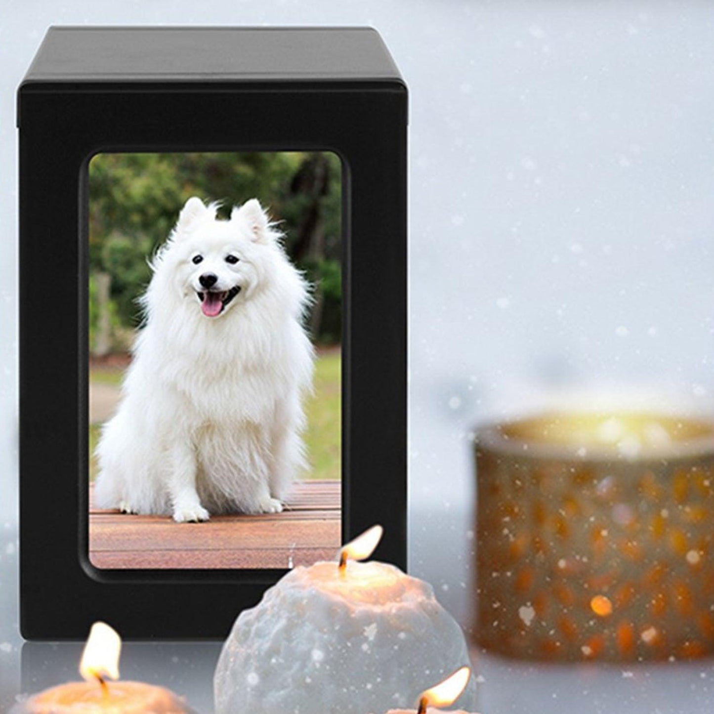 Dog Urn with Picture - furry-angles