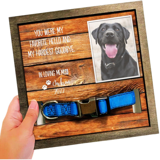Personalized Handmade Dog Memorial Frame - furry-angles